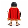 Red Gray Mustached Roman Gladiator Mascot Costume