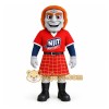 Red Orange Highlander Warrior Mascot Costume Red Orange Highlander Warrior Mascot Costume
