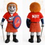 Red Orange Highlander Warrior Mascot Costume