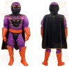 Purple Orange Superhero Mascot Costume
