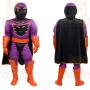Purple Orange Superhero Mascot Costume