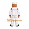 White Burgundy Sailor Man Mascot Costume White Burgundy Sailor Man Mascot Costume