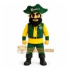 Green Yellow Pirate Mascot Costume Green Yellow Pirate Mascot Costume