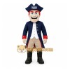 Navy Red Pirate Mascot Costume Navy Red Pirate Mascot Costume