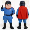 Blue Red Superhero Aviator Mascot Costume