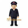 Navy Blue Police Officer Mascot Costume Navy Blue Police Officer Mascot Costume