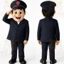 Navy Blue Police Officer Mascot Costume