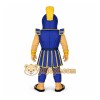 Blue Yellow Spartan Warrior Mascot Costume Blue Yellow Spartan Warrior Mascot Costume
