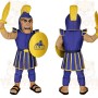 Blue Yellow Spartan Warrior Mascot Costume