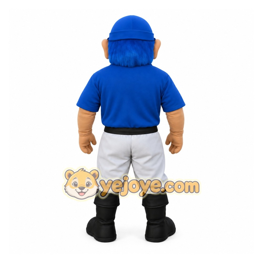 Blue White Pirate Mascot Costume