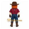 Red Black Bearded Miner Mascot Costume Red Black Bearded Miner Mascot Costume