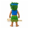 Blue Green Brown Hula Tiki Man Mascot Costume Blue Green Brown Hula Tiki Man Mascot Costume