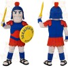Blue Red Yellow Roman Soldier Mascot Costume