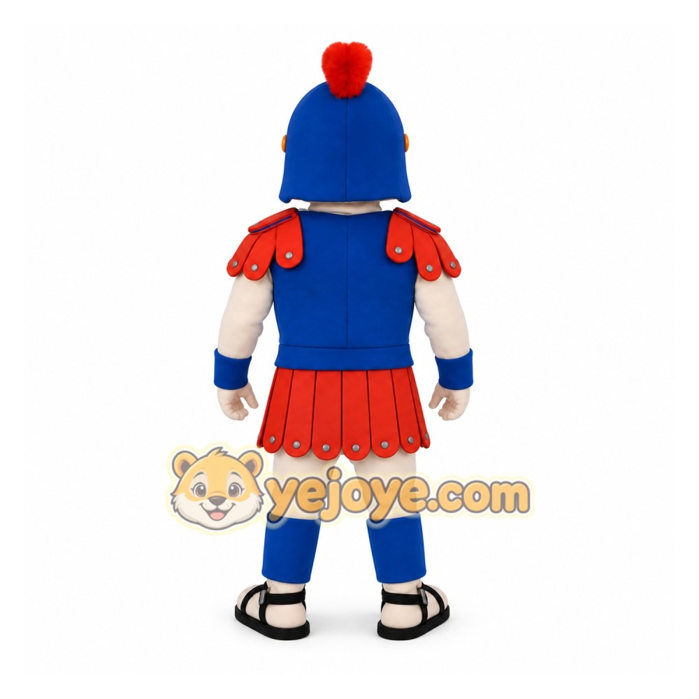 Blue Red Yellow Roman Soldier Mascot Costume Blue Red Yellow Roman Soldier Mascot Costume