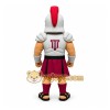Gray Burgundy Spartan Warrior Mascot Costume Gray Burgundy Spartan Warrior Mascot Costume