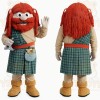 Red Hair Green Plaid Highlander Mascot Costume