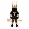 Black Gold Viking Football Player Mascot Costume