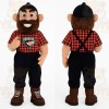 Red Black Lumberjack Mascot Costume