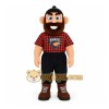 Red Black Lumberjack Mascot Costume