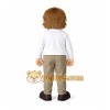 Tan Beige Credit Card Man Mascot Costume Tan Beige Credit Card Man Mascot Costume