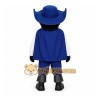 Navy Blue White Musketeer Mascot Costume Navy Blue White Musketeer Mascot Costume