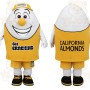 Yellow White Almond Nut Mascot Costume