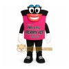 Pink Black Ice Cup Mascot Costume Pink Black Ice Cup Mascot Costume