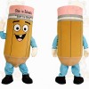 Yellow Pink Pencil Mascot Costume