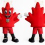 Red Maple Leaf Mascot Costume