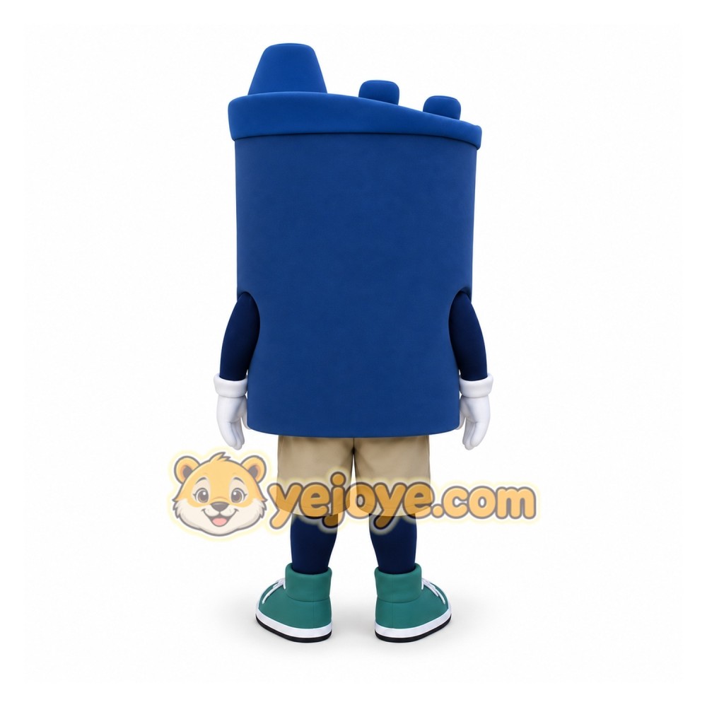 Blue White Medical Mesh Roll Mascot Costume Blue White Medical Mesh Roll Mascot Costume