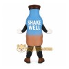 Blue Brown Milkshake Bottle Mascot Costume Blue Brown Milkshake Bottle Mascot Costume