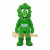 Green Smiling Lettuce Leaf Mascot Costume Green Smiling Lettuce Leaf Mascot Costume