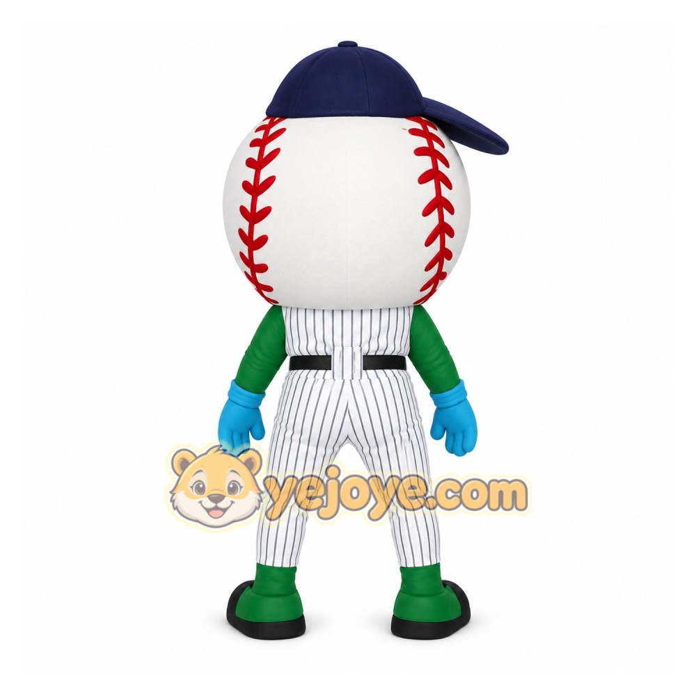 White Red Navy Baseball Mascot Costume White Red Navy Baseball Mascot Costume