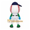 White Red Navy Baseball Mascot Costume White Red Navy Baseball Mascot Costume