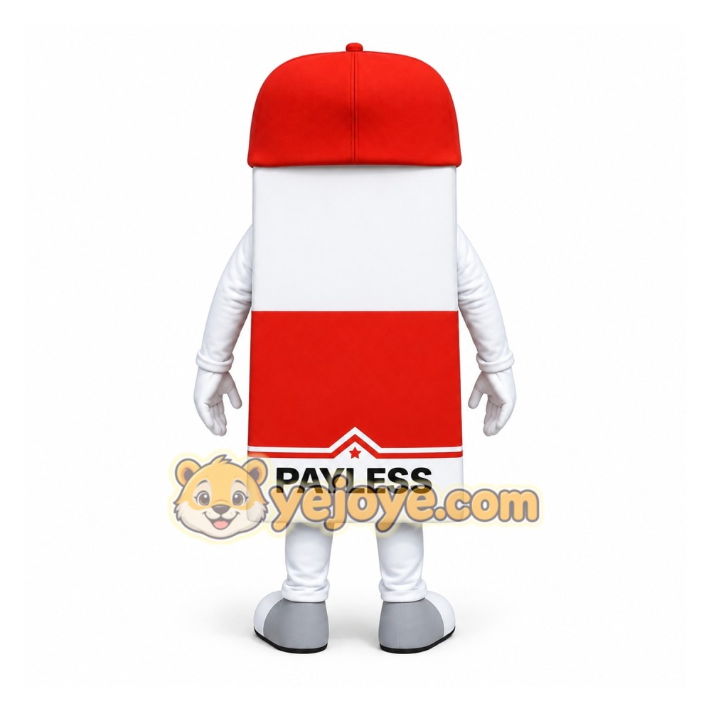 Red White Smiling Fuel Pump Mascot Costume Red White Smiling Fuel Pump Mascot Costume