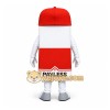 Red White Smiling Fuel Pump Mascot Costume Red White Smiling Fuel Pump Mascot Costume