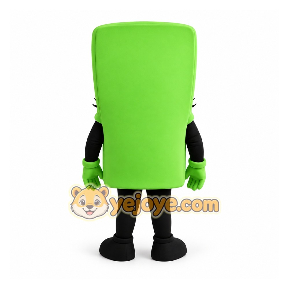 Lime Green Gas Pump Mascot Costume Lime Green Gas Pump Mascot Costume