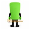 Lime Green Gas Pump Mascot Costume Lime Green Gas Pump Mascot Costume