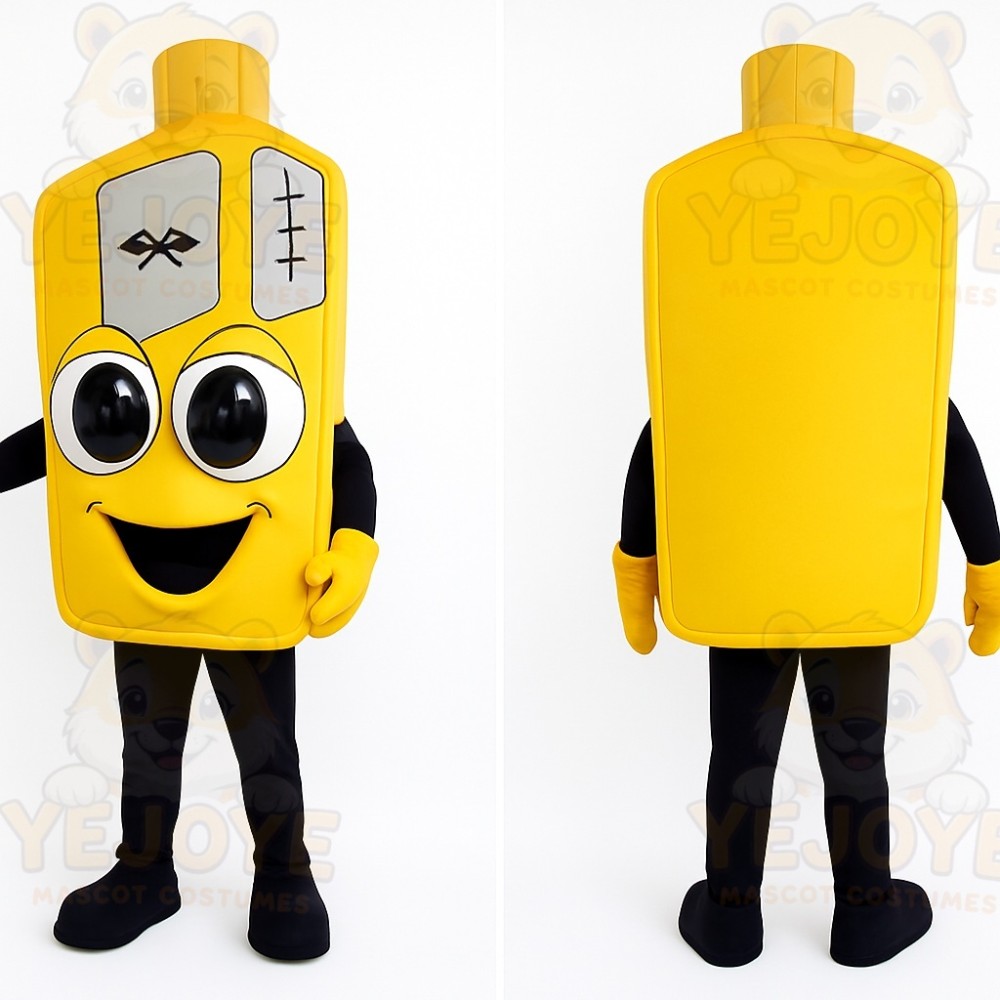 Yellow Bottle Mascot Costume