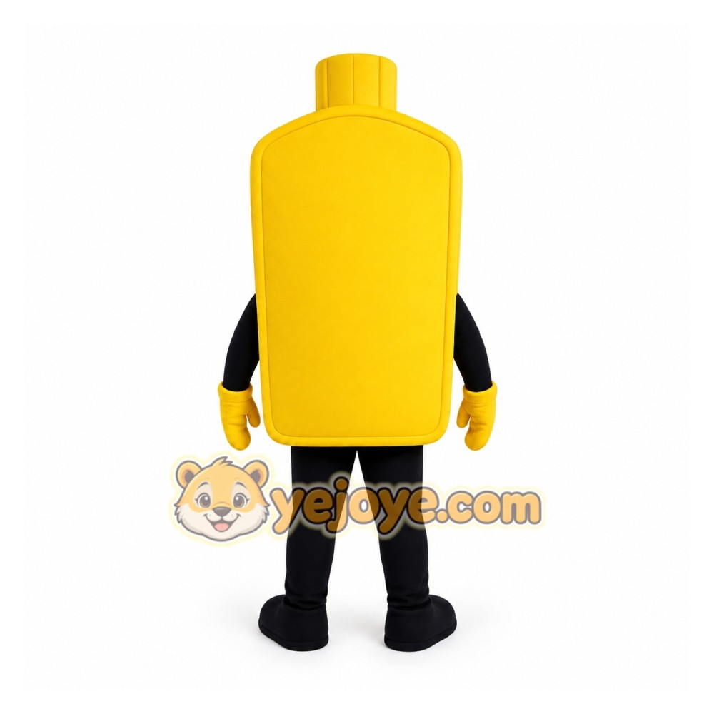 Yellow Bottle Mascot Costume Yellow Bottle Mascot Costume