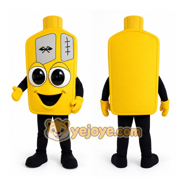 Yellow Bottle Mascot Costume