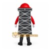 Gray White Red Skyscraper Mascot Costume Gray White Red Skyscraper Mascot Costume