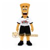 Yellow White Noodle Man Mascot Costume