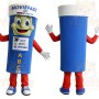 Blue White Red Movie Rental Kiosk Mascot Costume