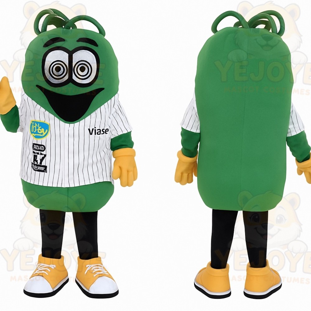 Green Yellow Cartoon Monster Mascot Costume