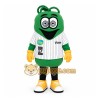 Green Yellow Cartoon Monster Mascot Costume Green Yellow Cartoon Monster Mascot Costume