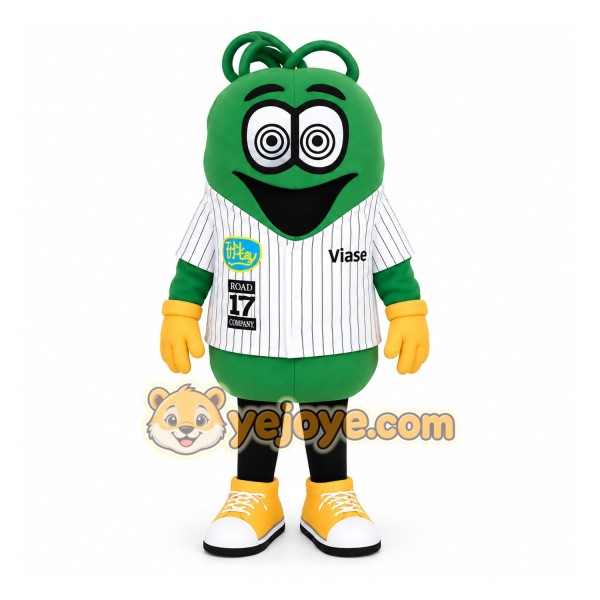 Green Yellow Cartoon Monster Mascot Costume