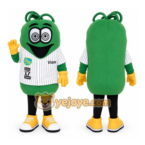 Green Yellow Cartoon Monster Mascot Costume