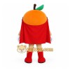 Orange Red Fruit Superhero Mascot Costume Orange Red Fruit Superhero Mascot Costume