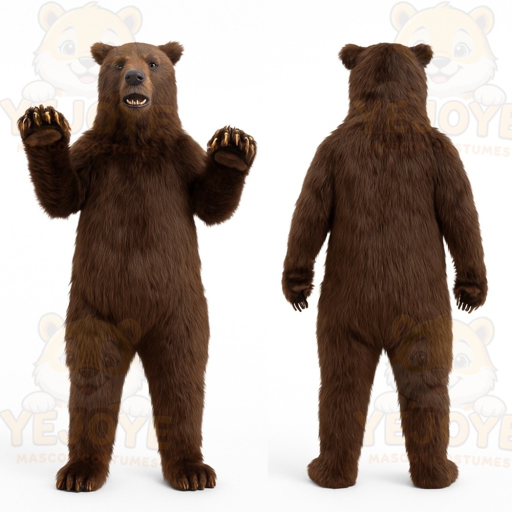 Brown Bear Mascot Costume